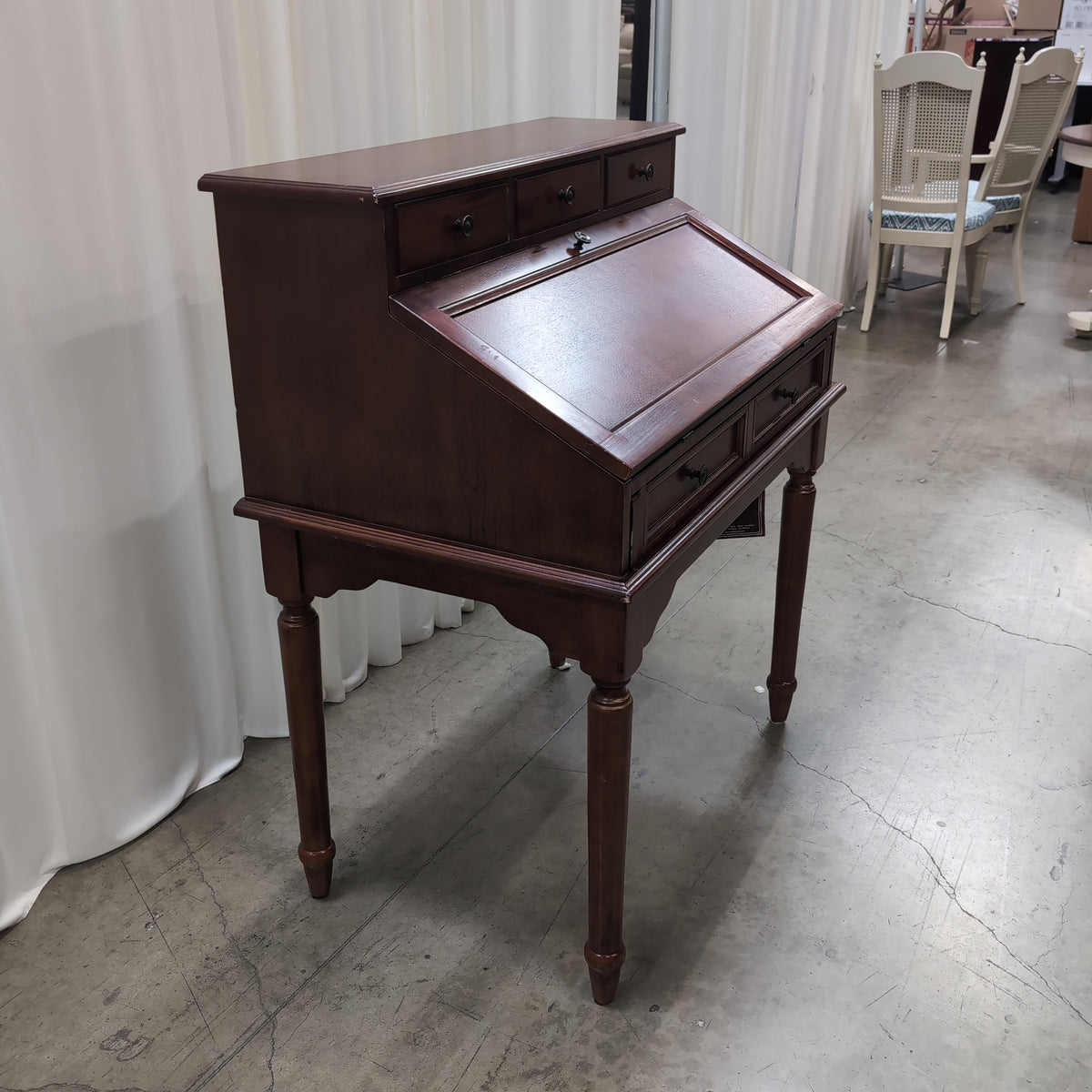 Coaster Fine Furniture Dark Cherry Secretary Desk with Turned Legs