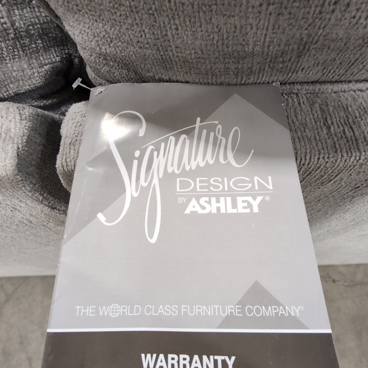 Grey L-Shaped Sectional Couch with Chaise Lounge