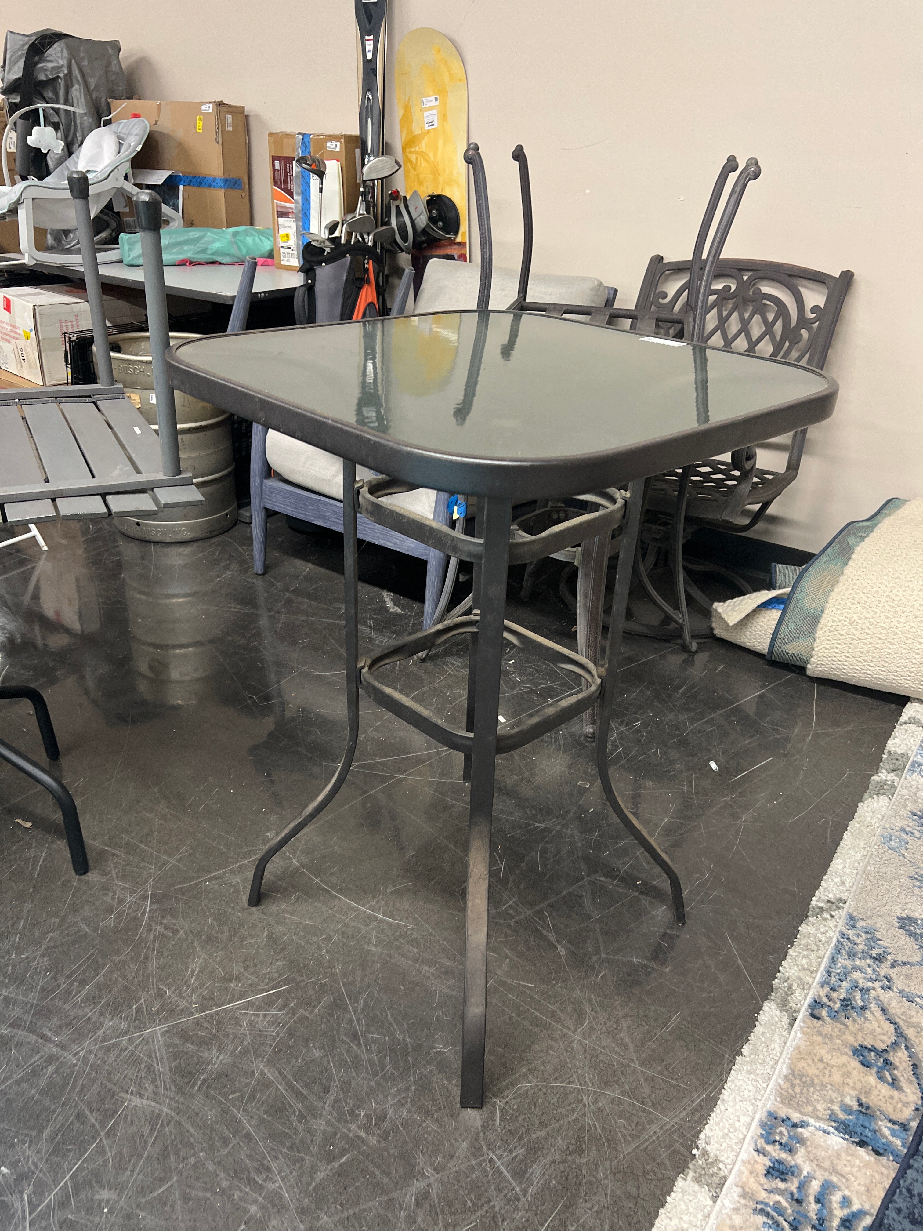 Patio Glass Bistro Table