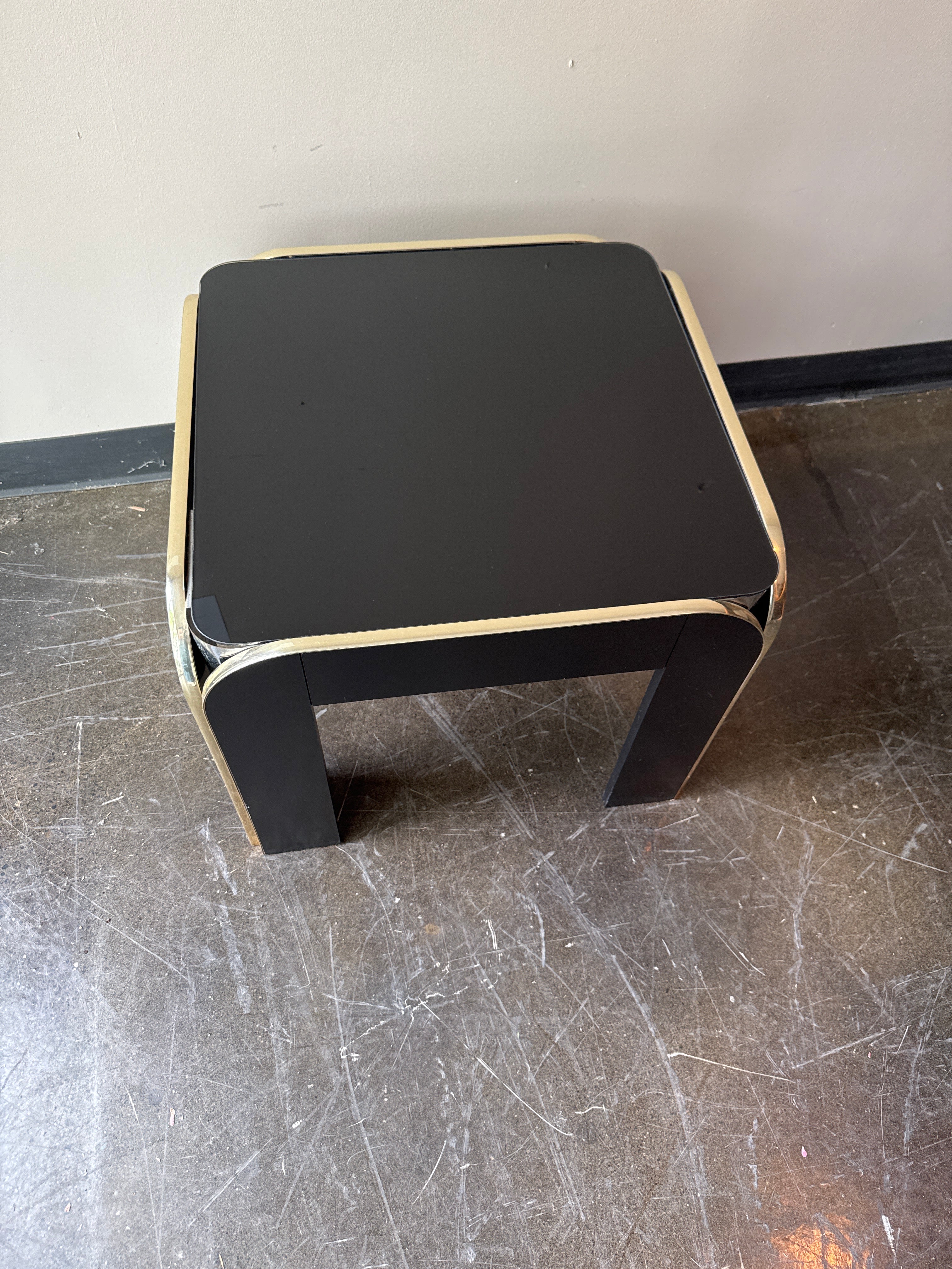 Black and Gold Accent Tables, Designed by Brinda Pridgen