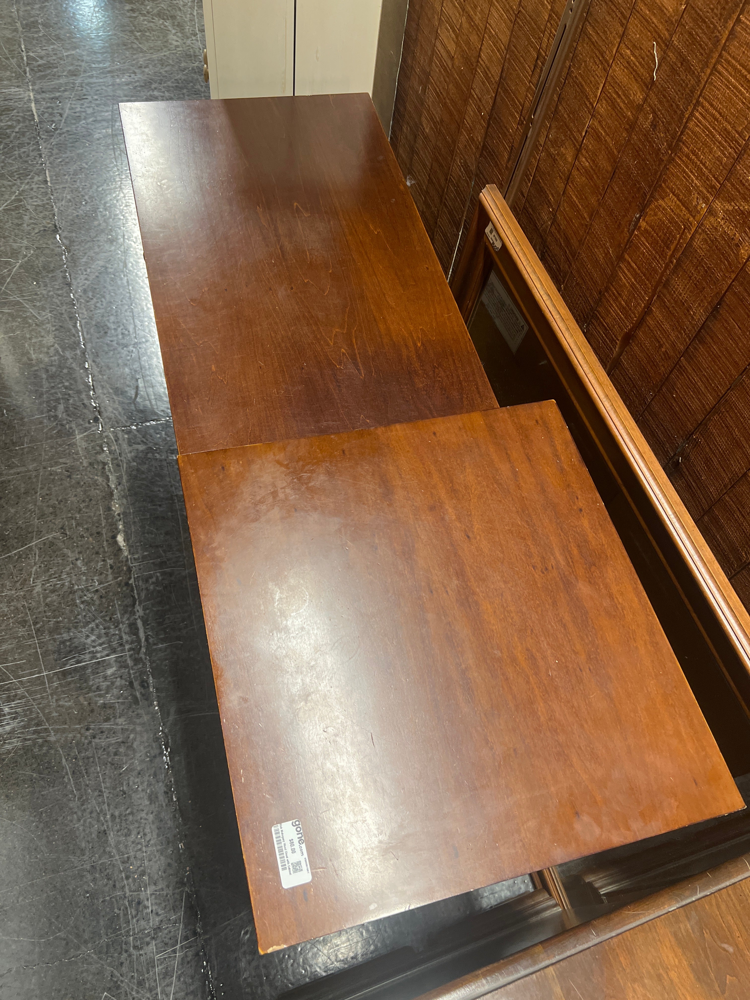 Rich Mahogany Wood Chest with Cabinet