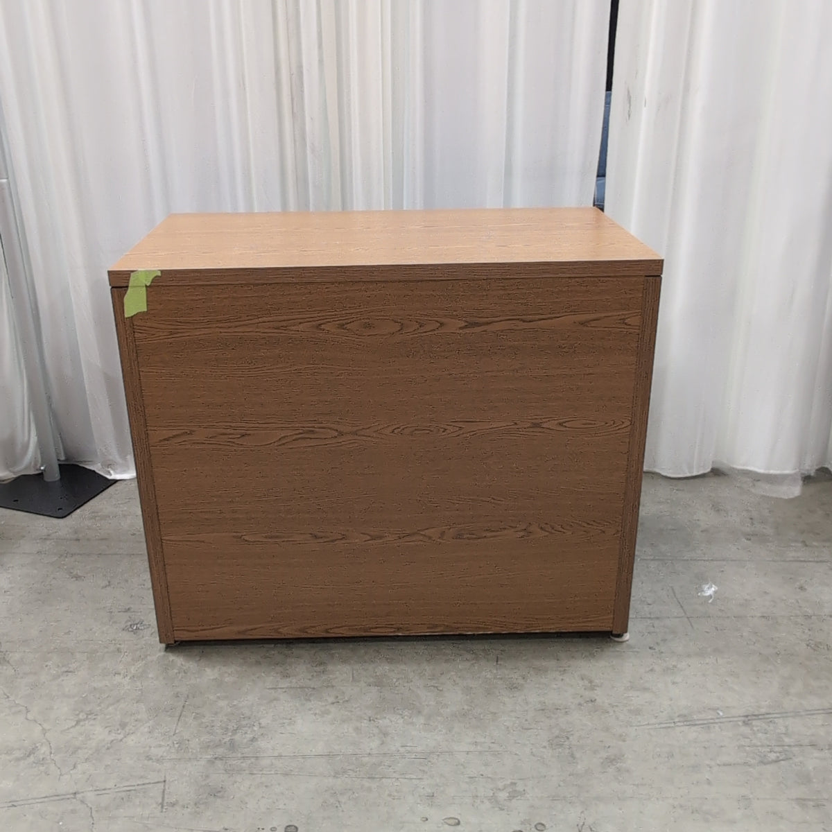 Medium Brown Two-Drawer Lateral File Cabinet