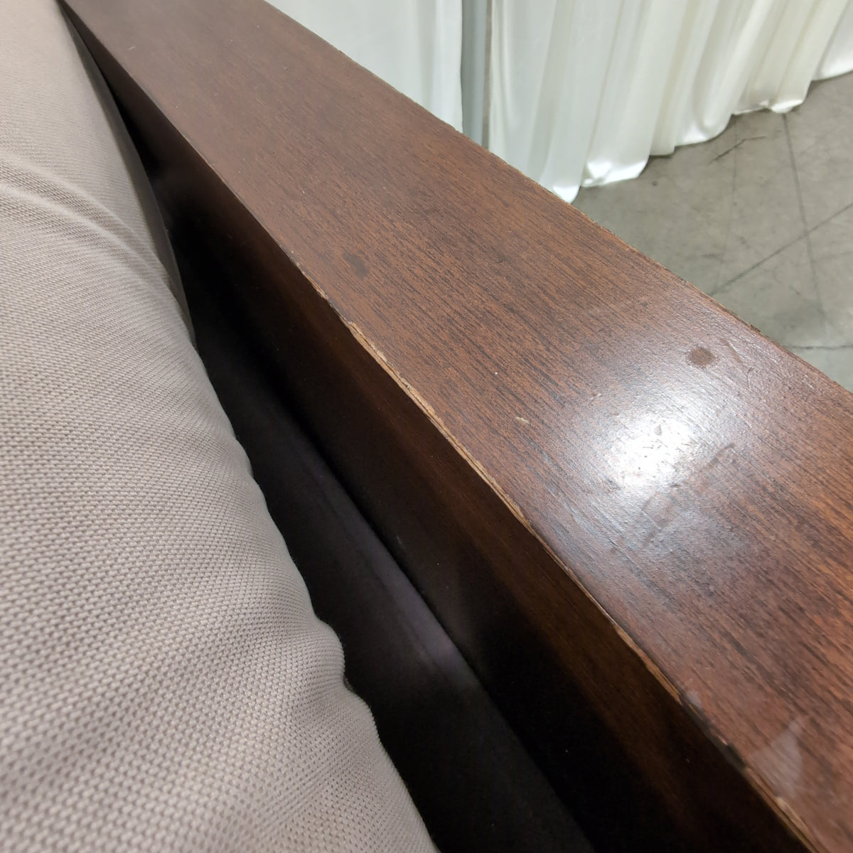 Dark Wood Daybed with Storage Drawers