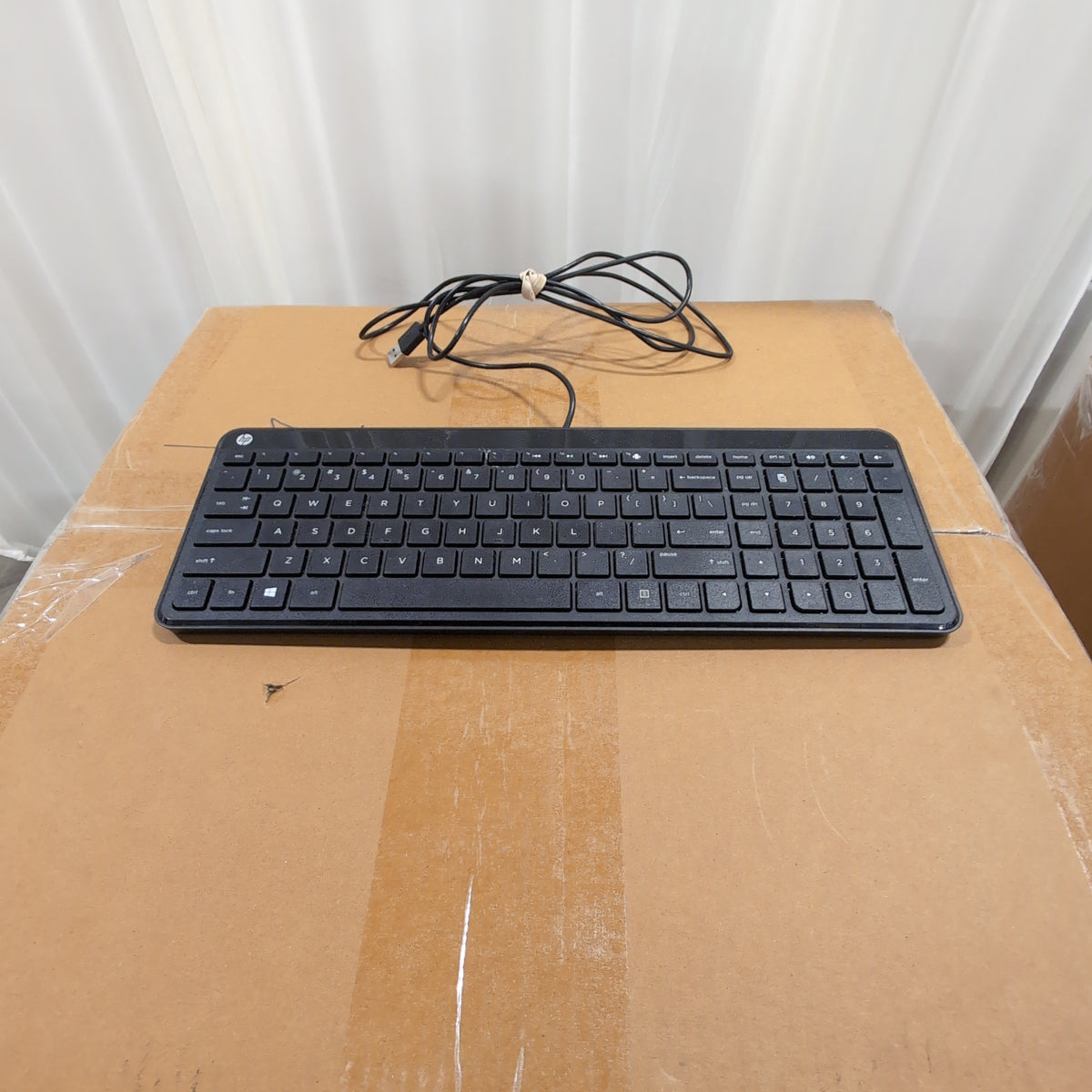HP Black Wired Full-Size Keyboard