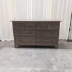 Greyish-Brown Wood Dresser with Light Top