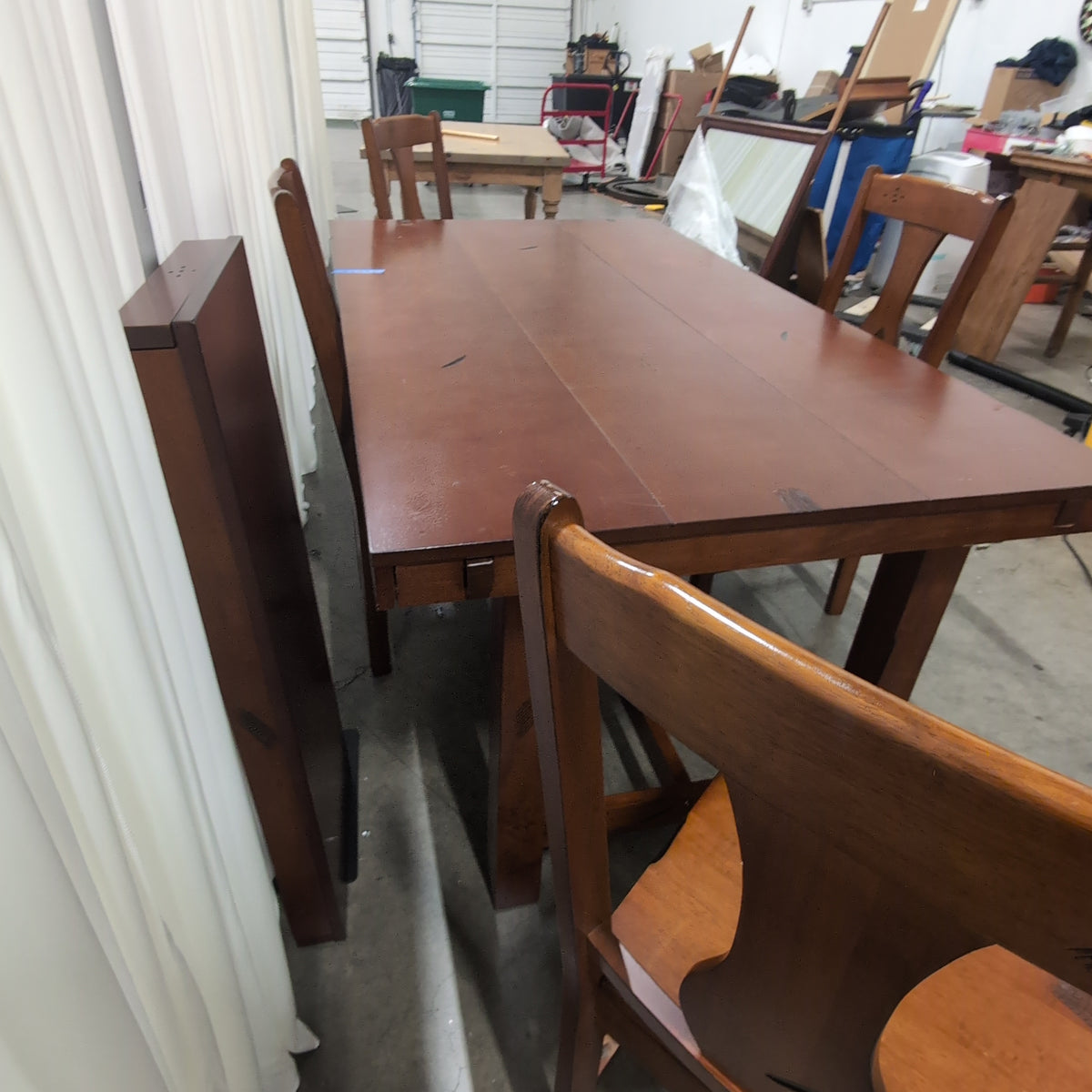Traditional Brown Wood Dining Table