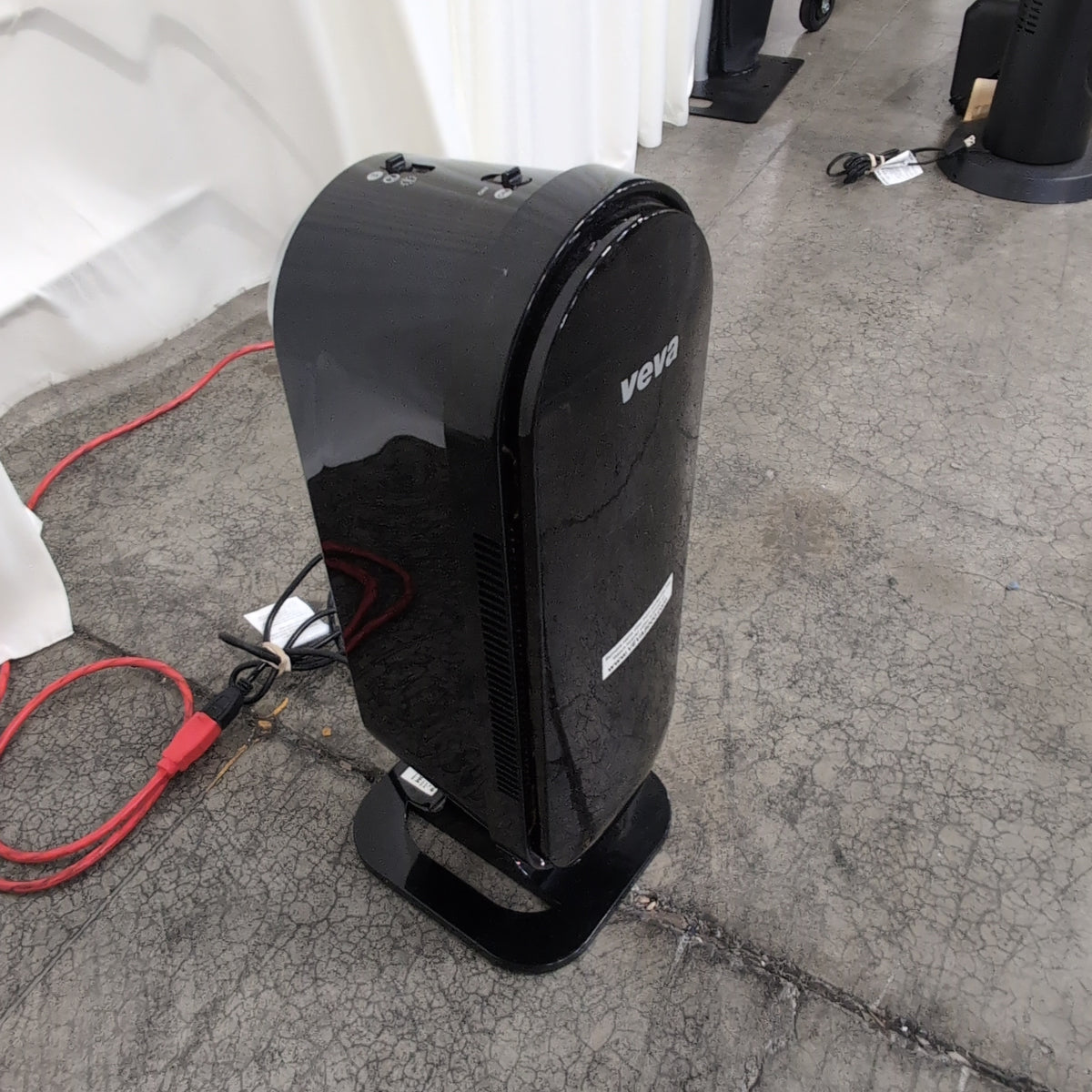 Veva Black Tower Air Purifier with Top Controls
