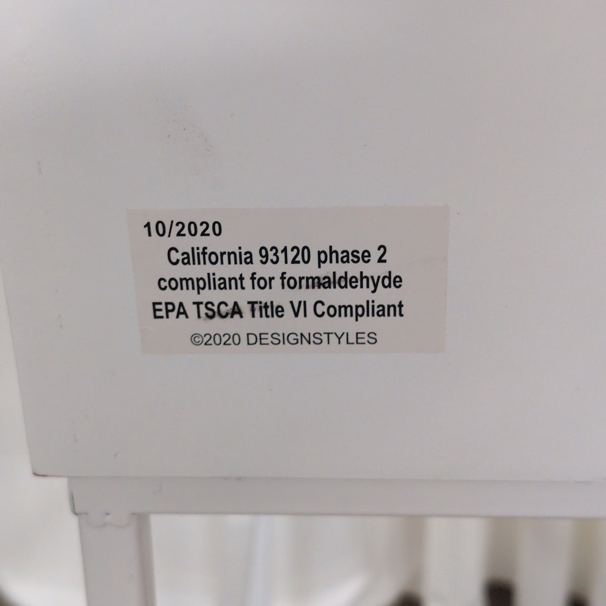 White Two-Drawer Home Office Desk
