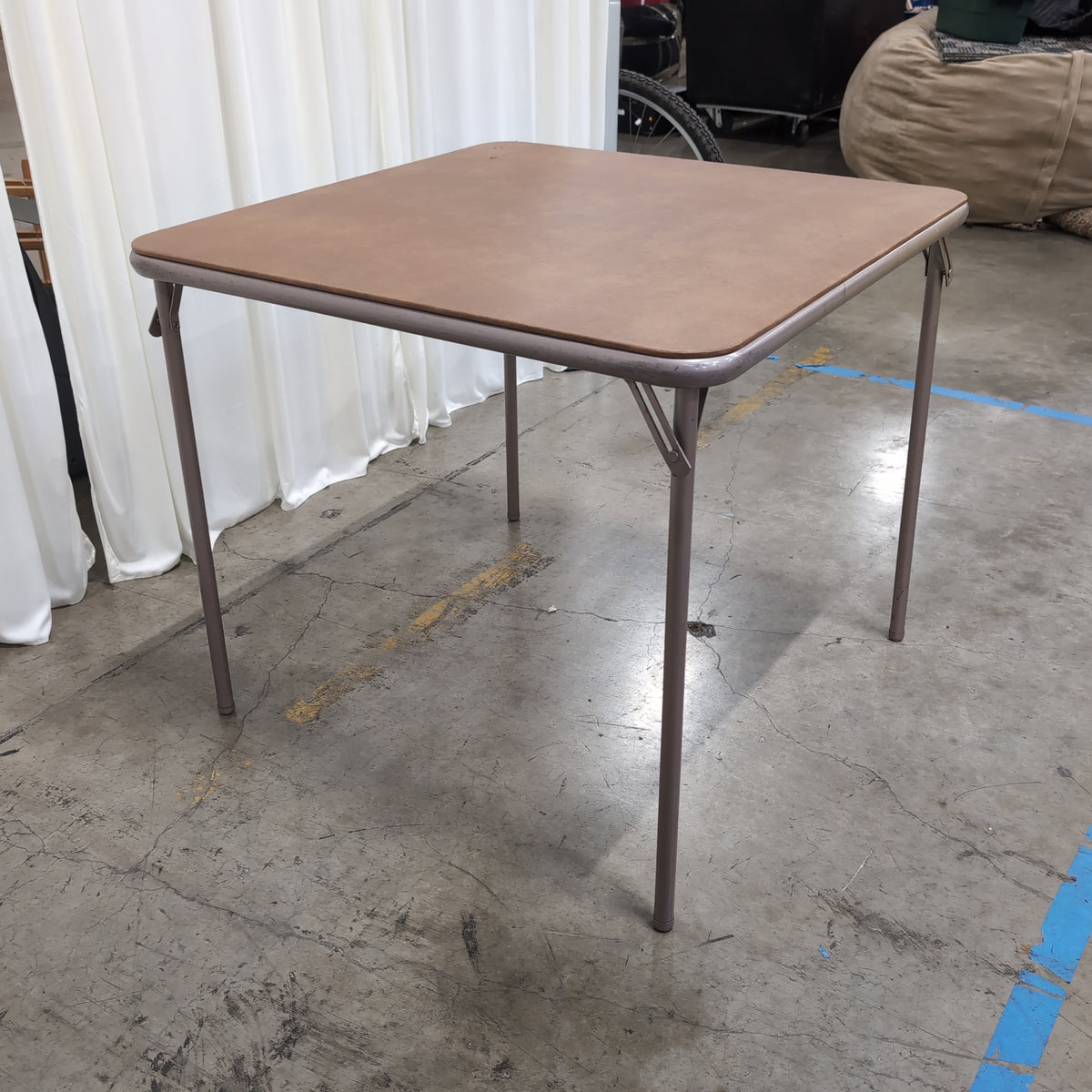 Vintage Square Folding Card Table in Vinyl