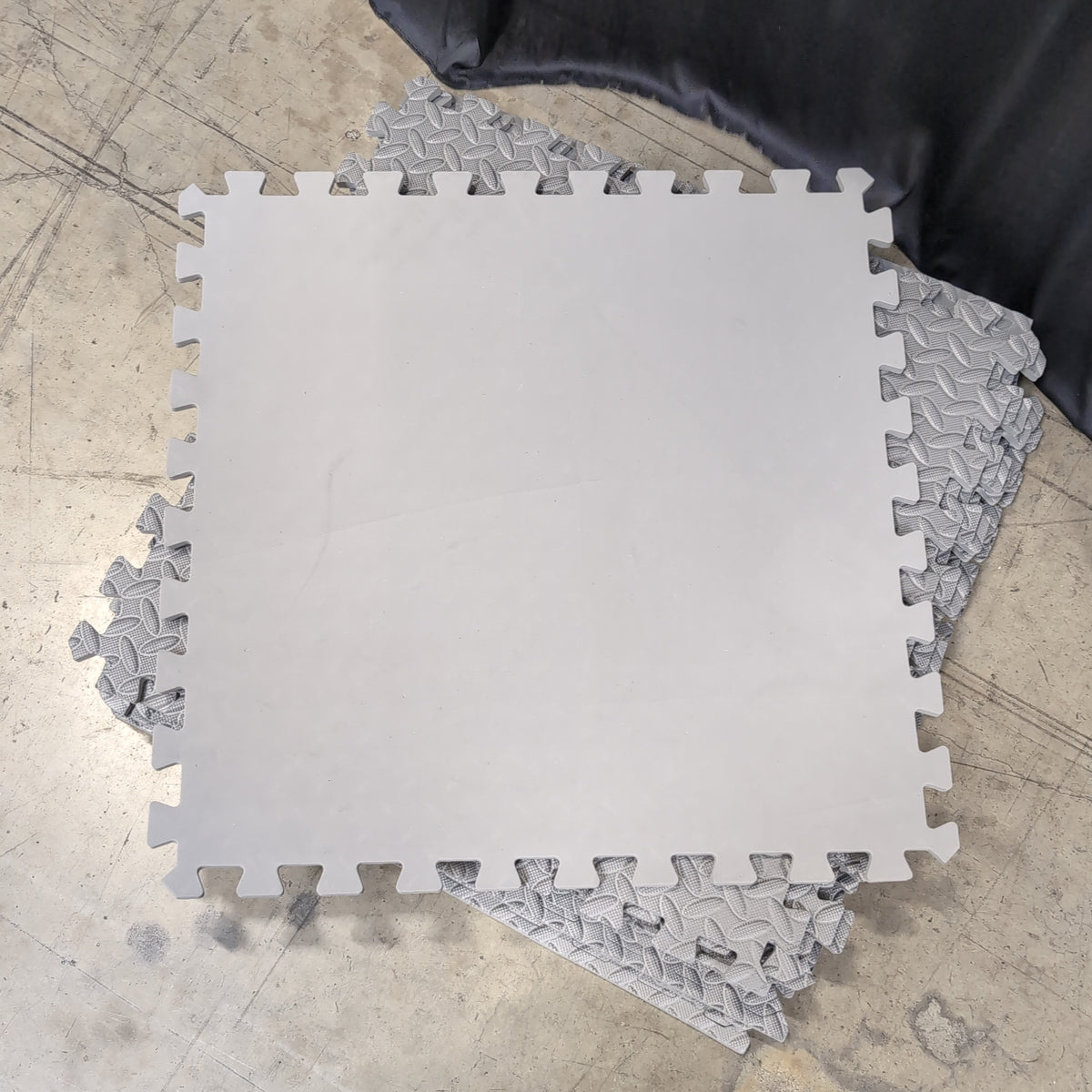 10 Piece Grey Exercise Puzzle Mat