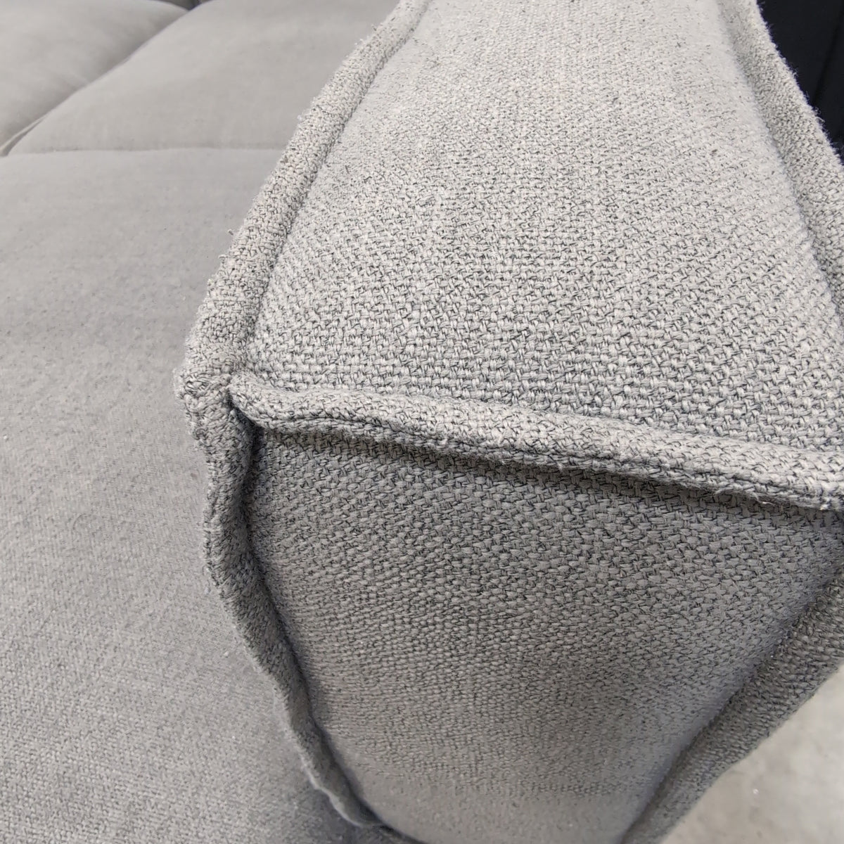 Grey Modular Fabric Sectional Couch
