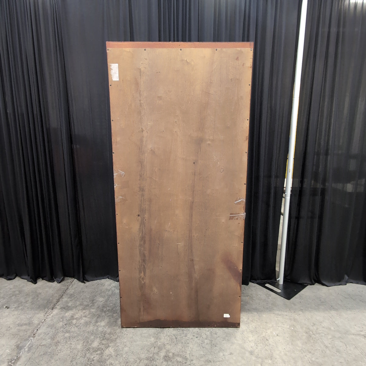 Warm Brown Wood Four-Shelf Bookcase