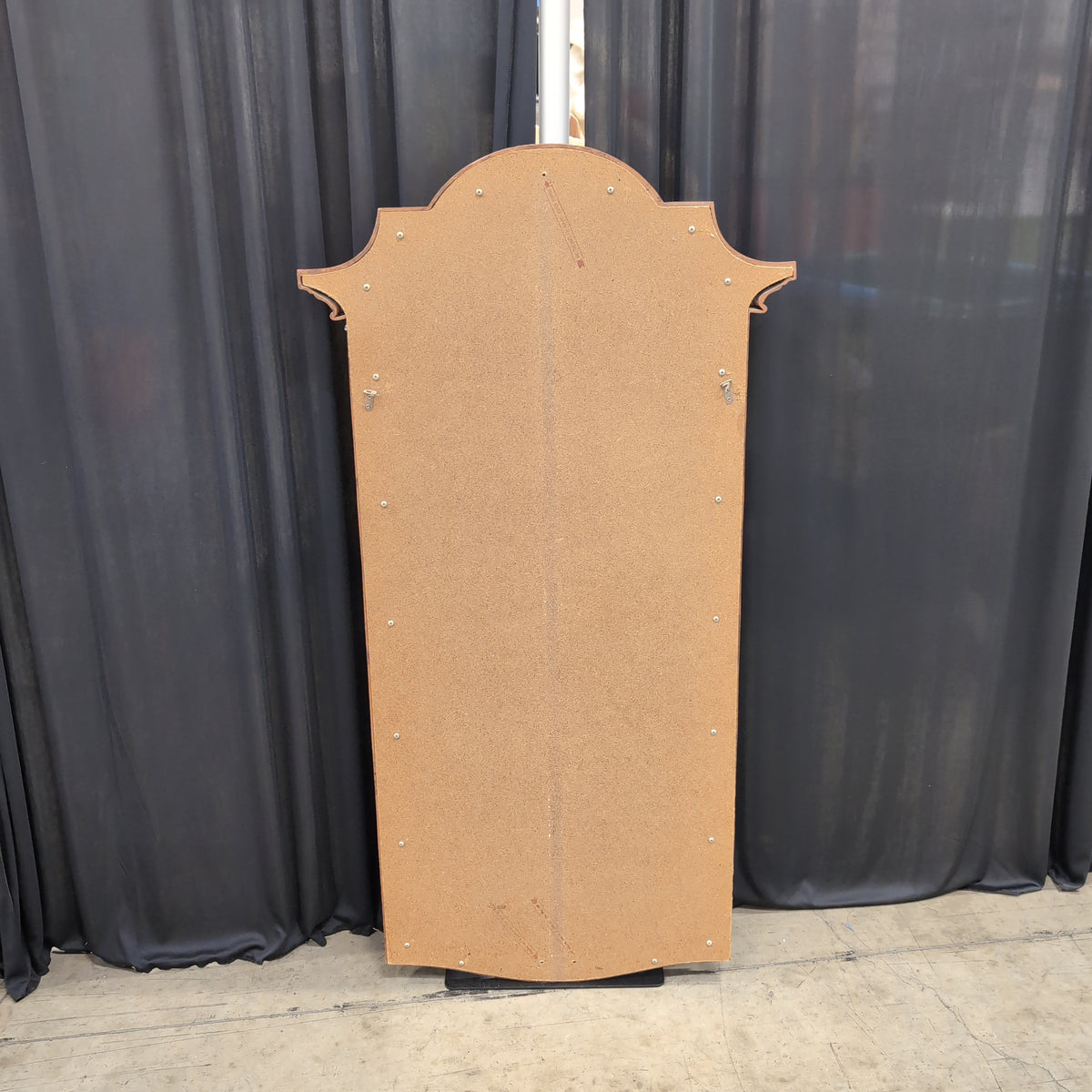Traditional Scalloped Wood Frame Mirror
