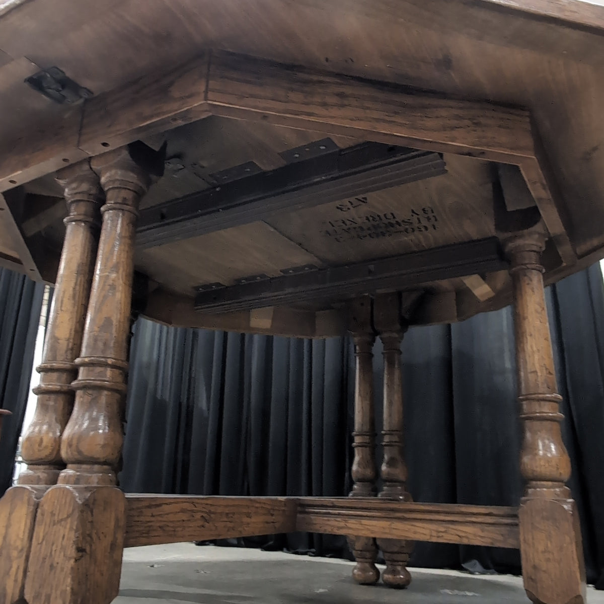 Drexel Traditional Octagonal Dining Table in Stained Wood