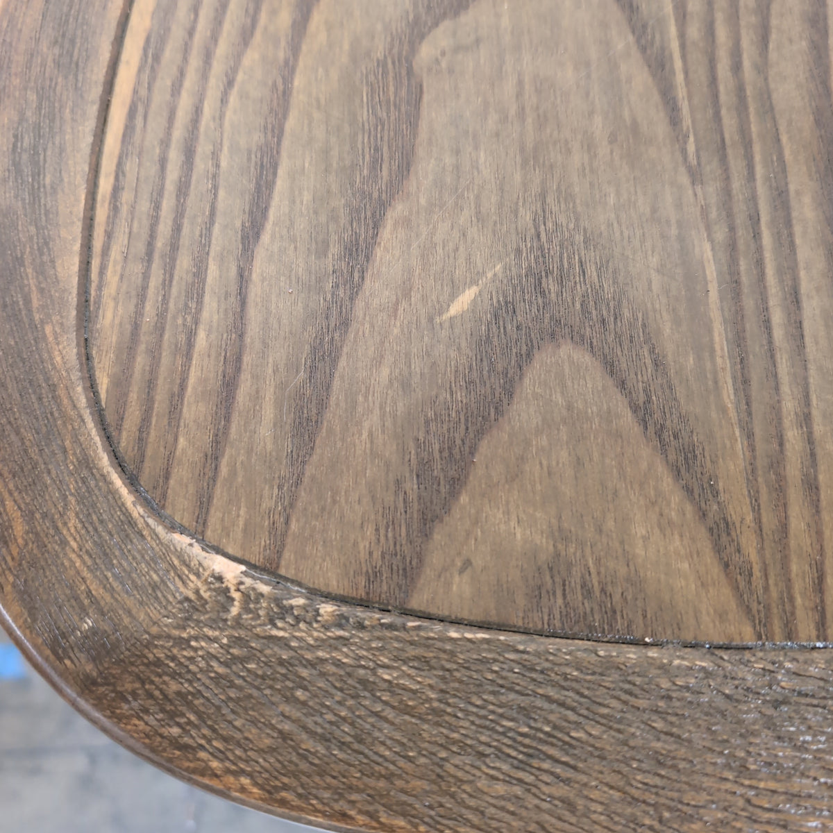Light Brown Wood Cross-Back Dining Chair