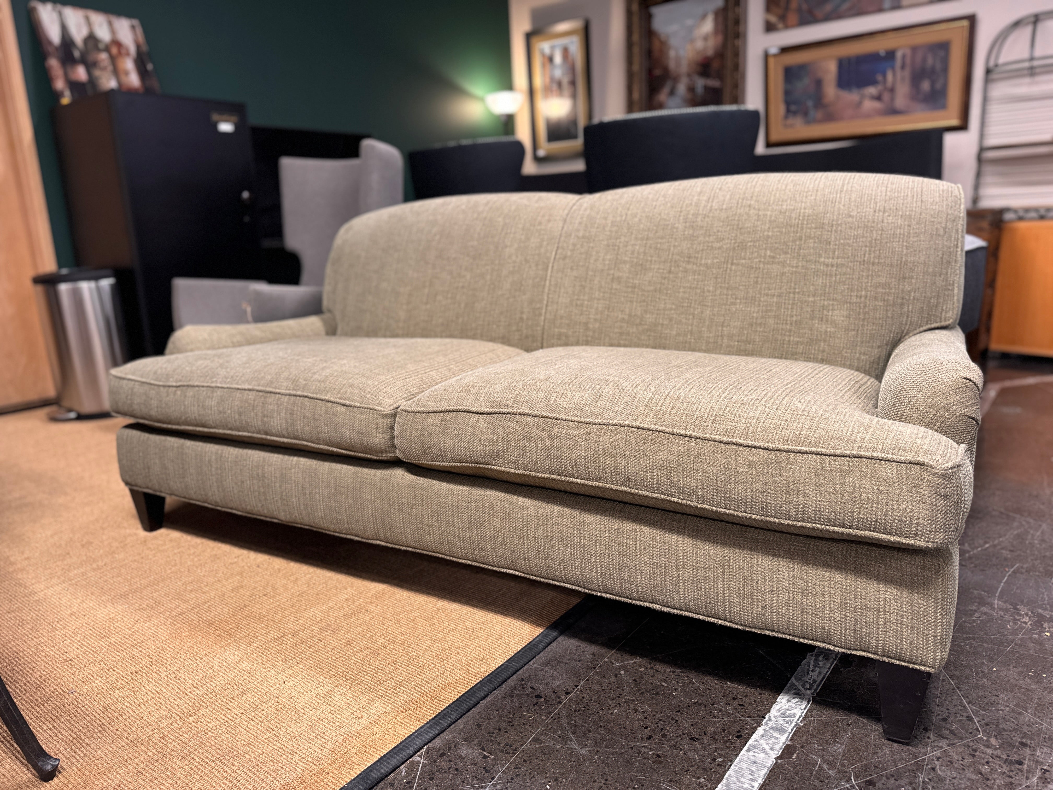 Crate and Barrel: Tweed Loveseat