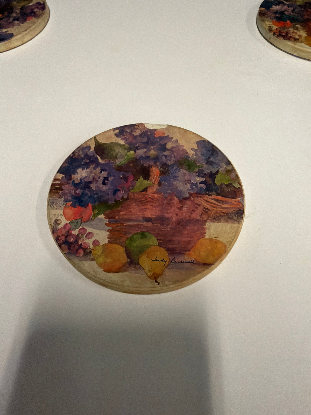 Set of Six Vintage Style Art Print Coasters