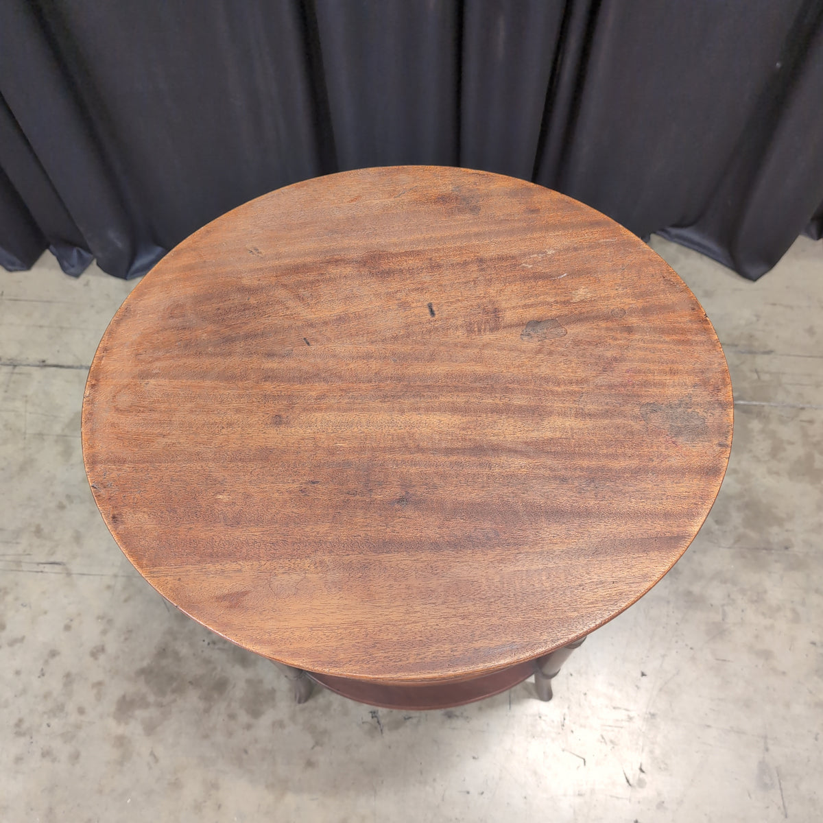 Dark Brown Three-Tiered Wood End Table