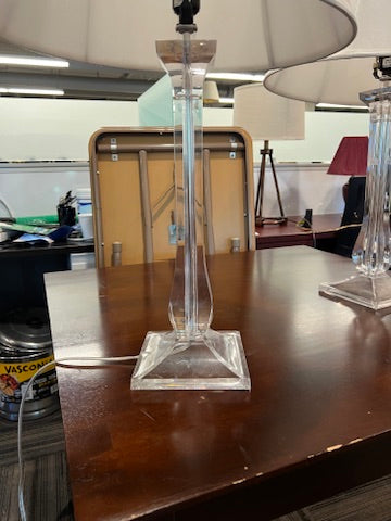Acrylic Lamp with White Shade