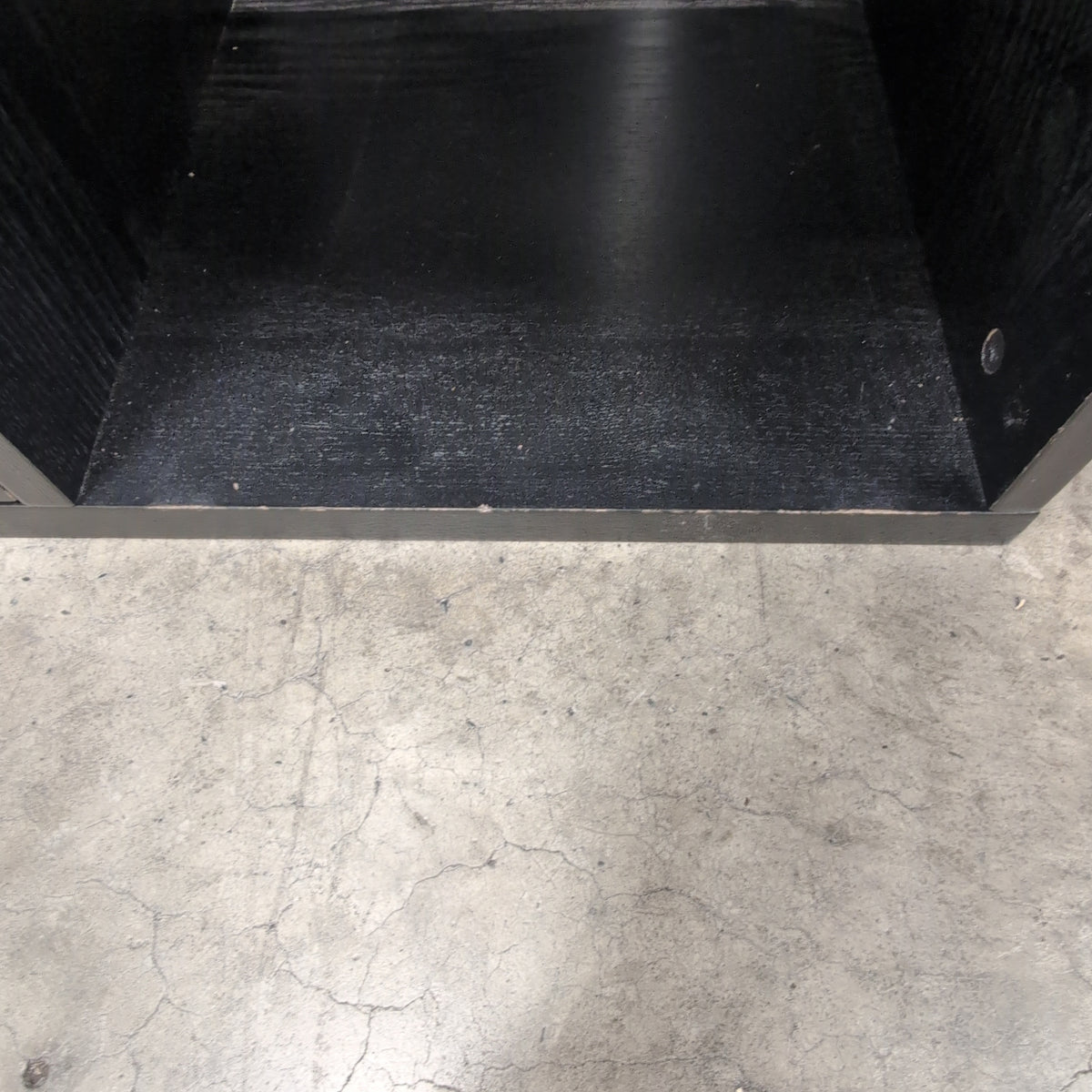 Black Finished Wood Composite Storage Cabinet with Drawers