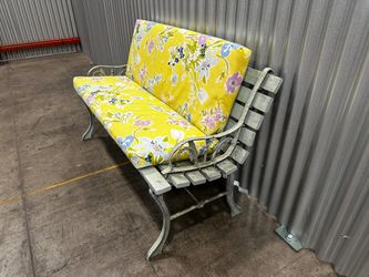 Exterior Garden / Entry Way Bench with custom cushions