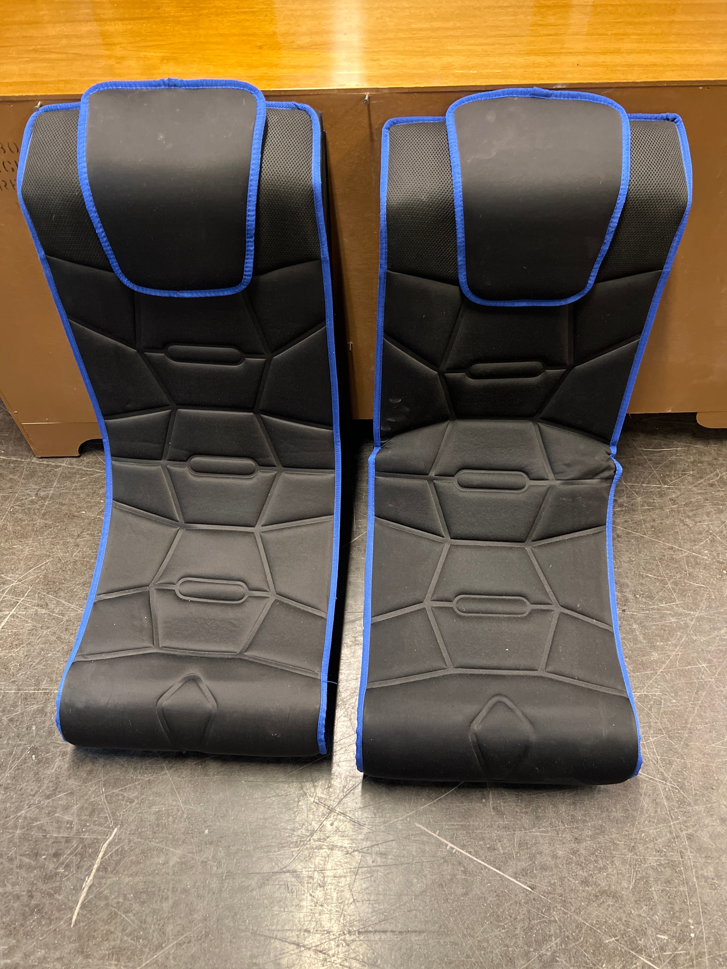 Damage: Black & Blue Gaming Floor Rocker Chair