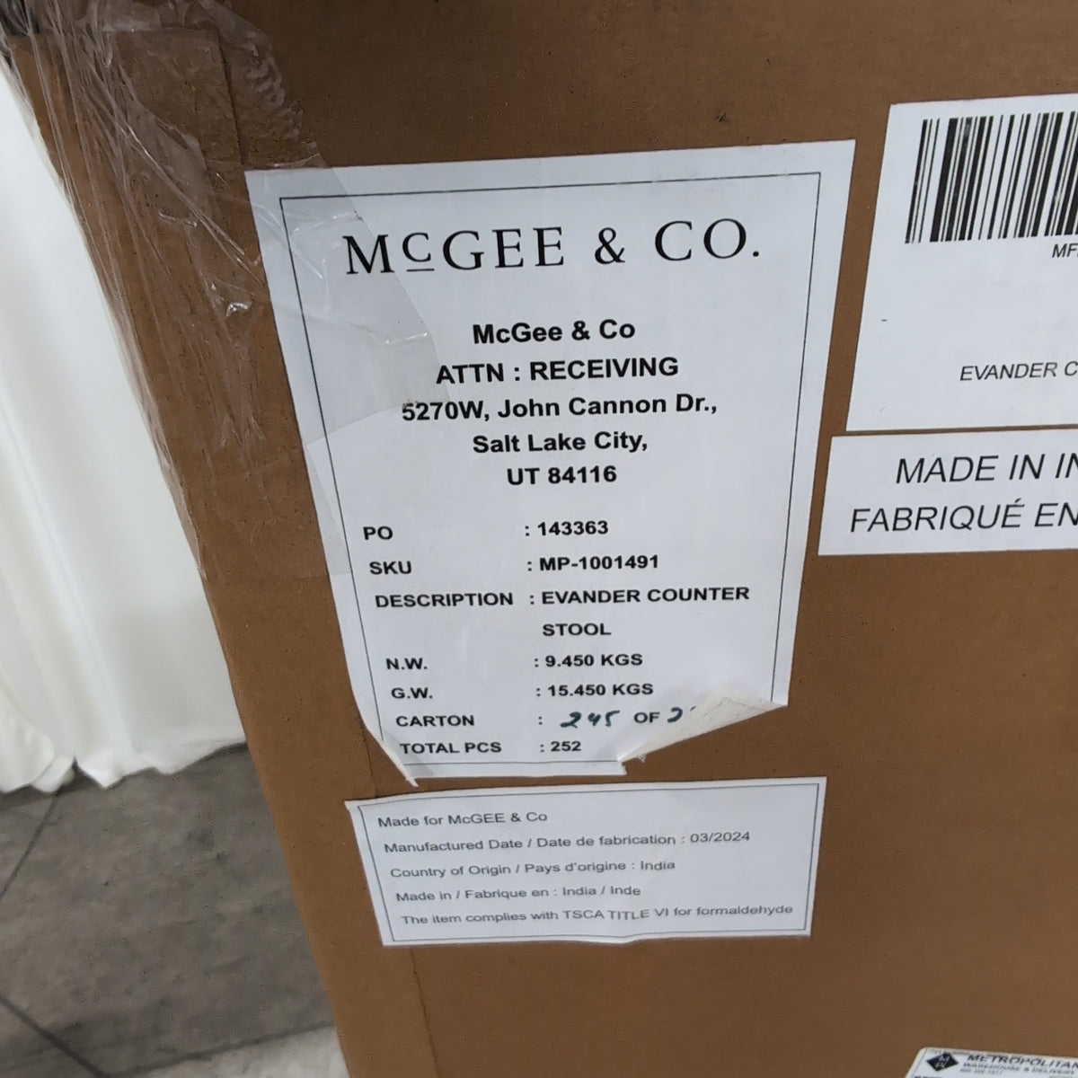 McGee & Co. Evander Counter Stool