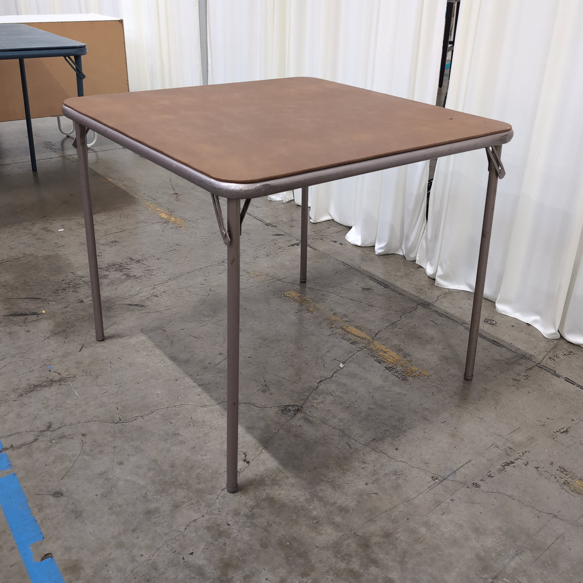 Vintage Square Folding Card Table in Vinyl