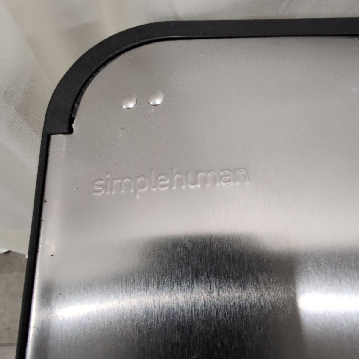 Silver Stainless Steel Rectangular Trash Can with Foot Pedal