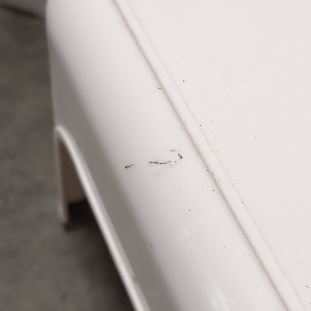 White Plastic Utility Stool