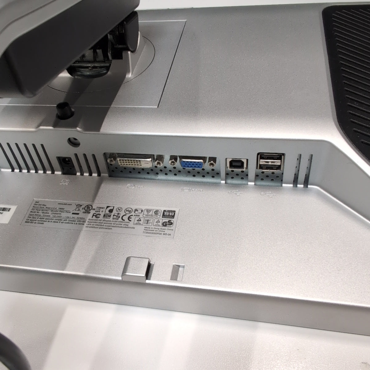 DELL Black Flat Panel Monitor with Silver Stand