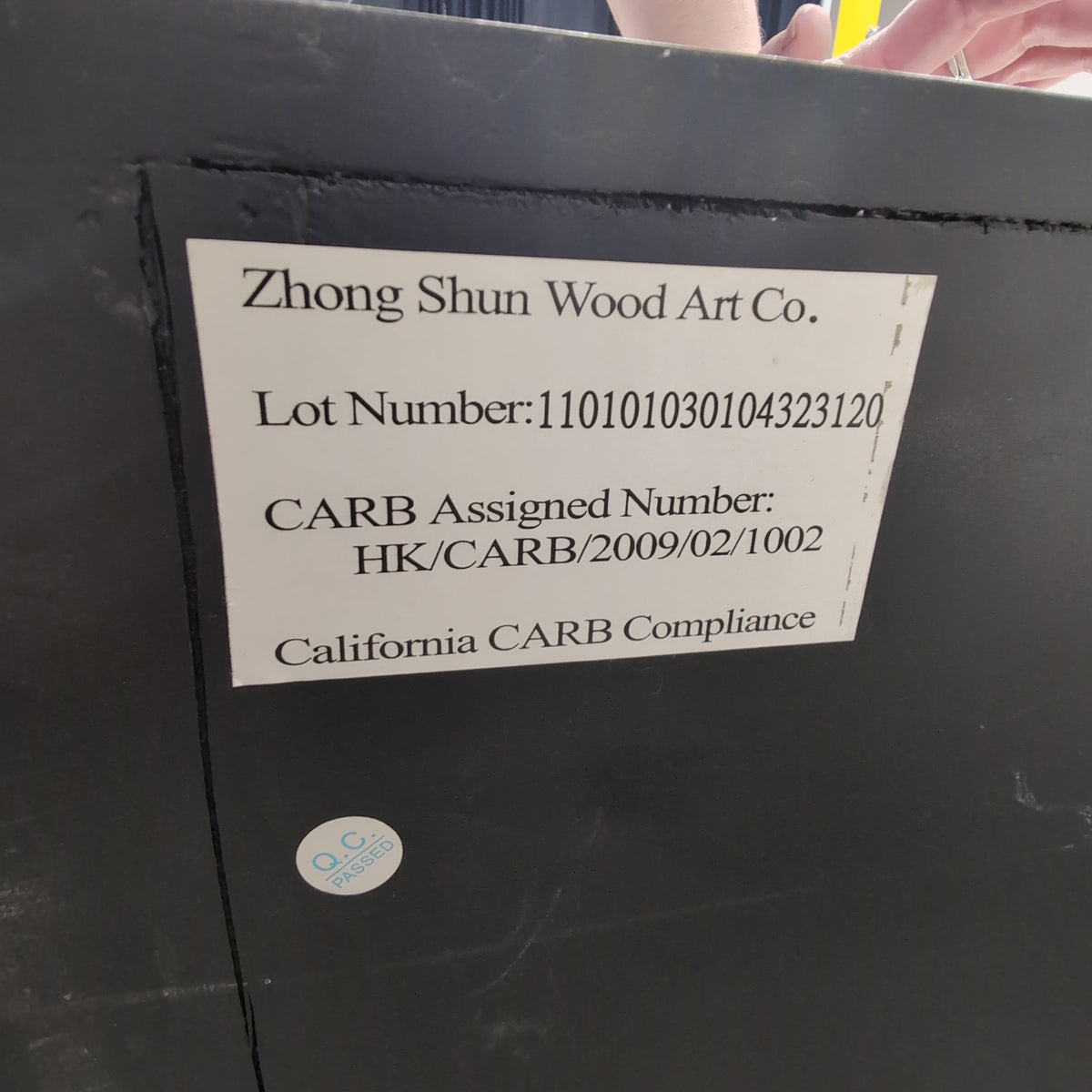 Zhong Shun Wood Art Co Champagne Mirrored Two-Drawer Buffet in Glass