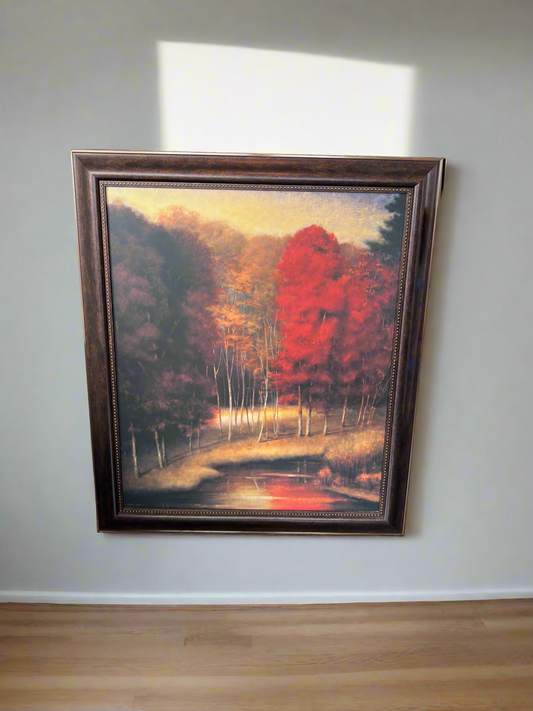 Framed Canvas “Vermillion Meadow” by Robert Stiffolino