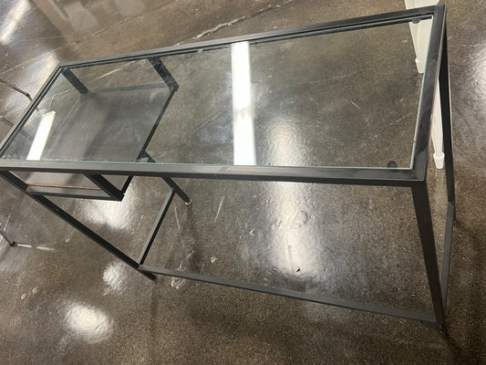 Wrought Iron and Glass Top Table