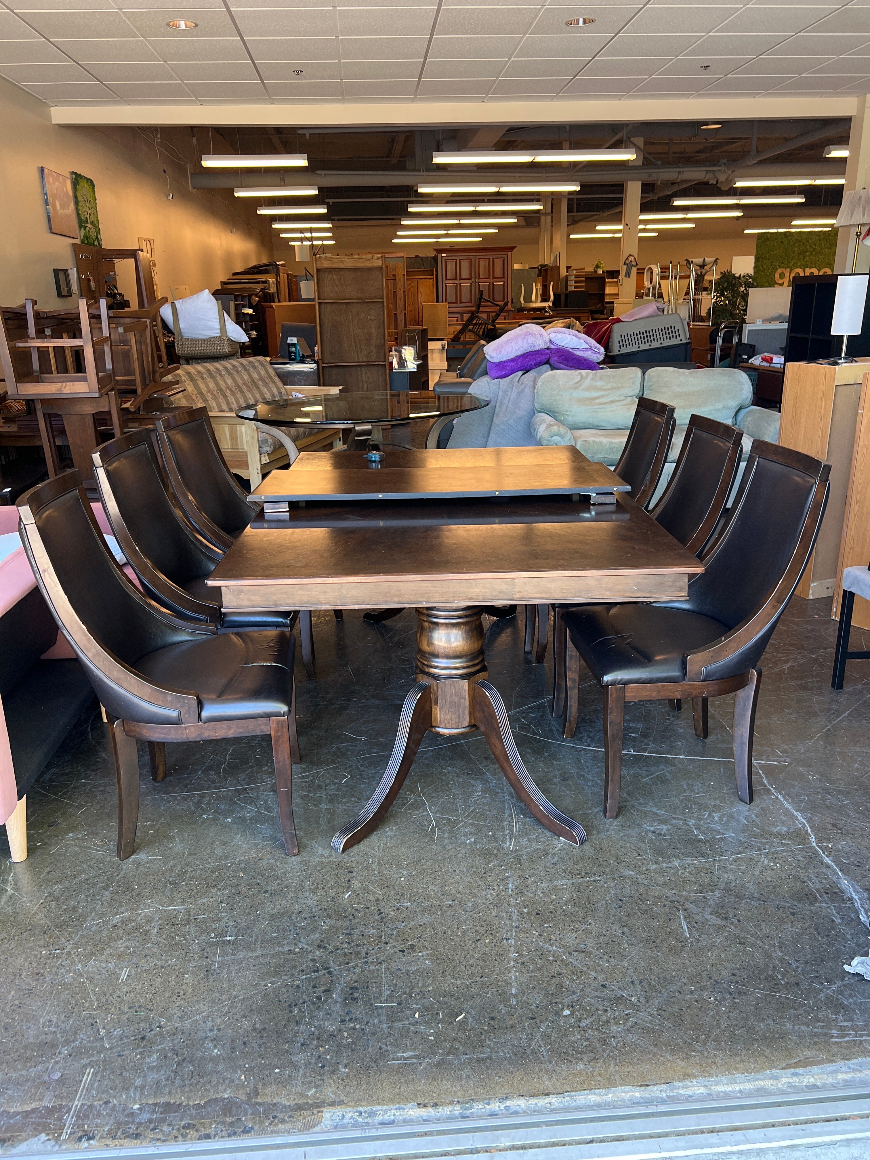 Dark Wood Dining Table