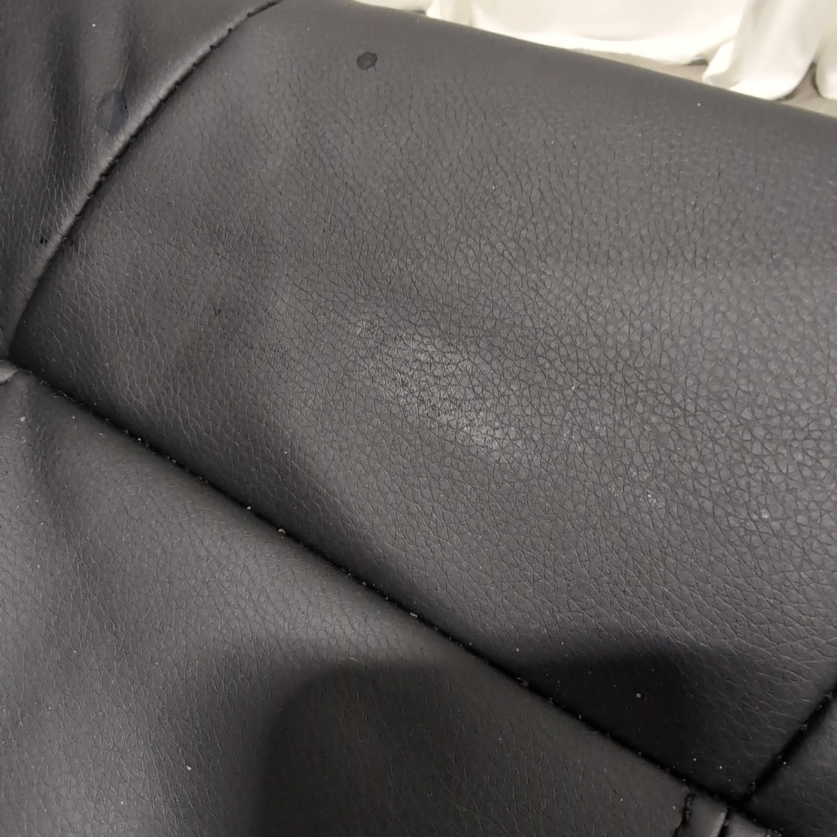 Black Tufted Executive Office Chair in Faux Leather
