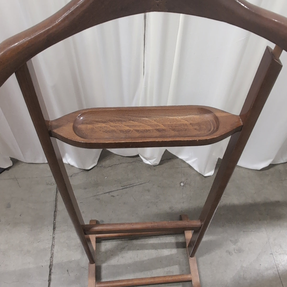 Classic Brown Wood Valet Stand