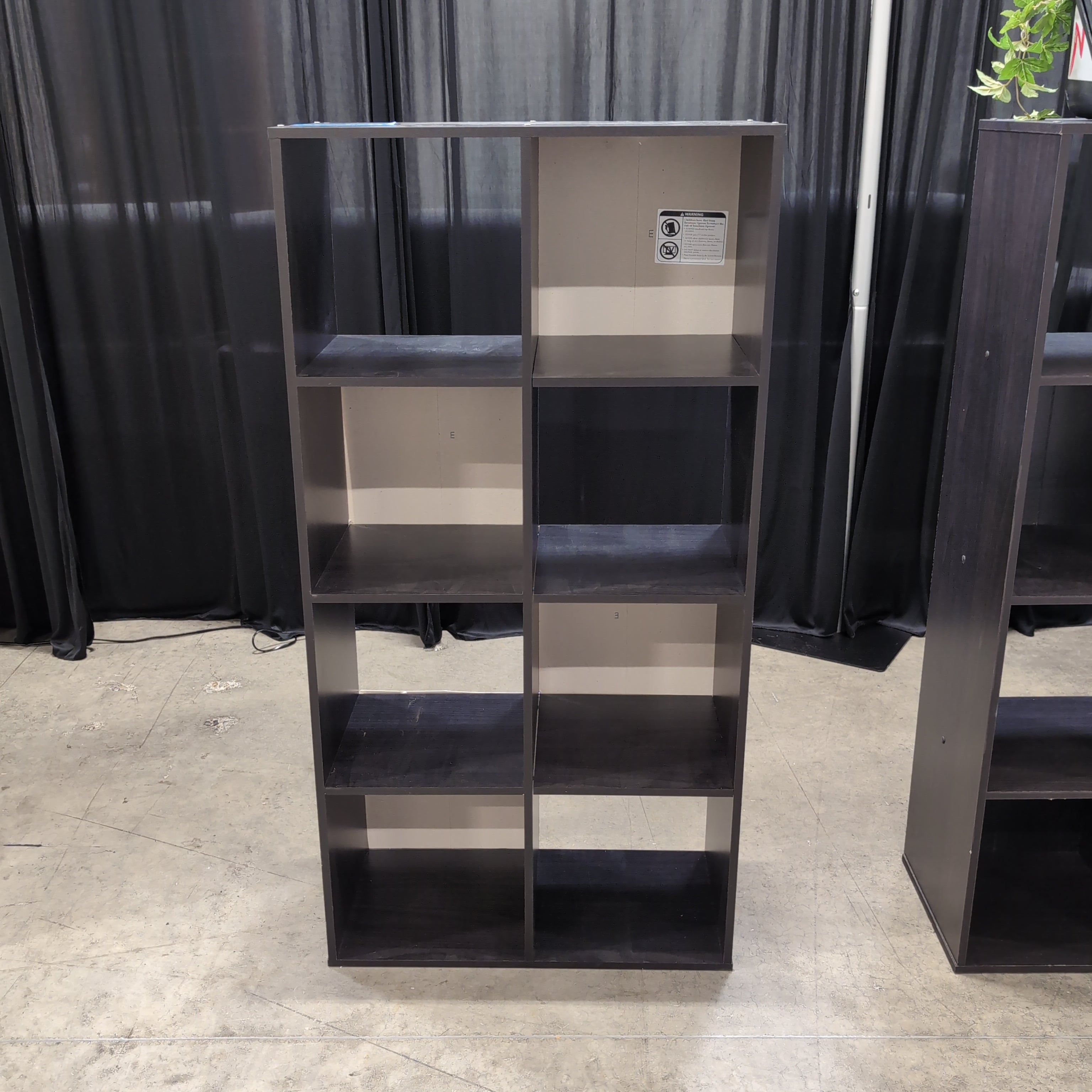 Dark Brown Laminate Cube Storage Bookcase
