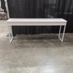 Off-White Minimalist Console Table with Two Drawers