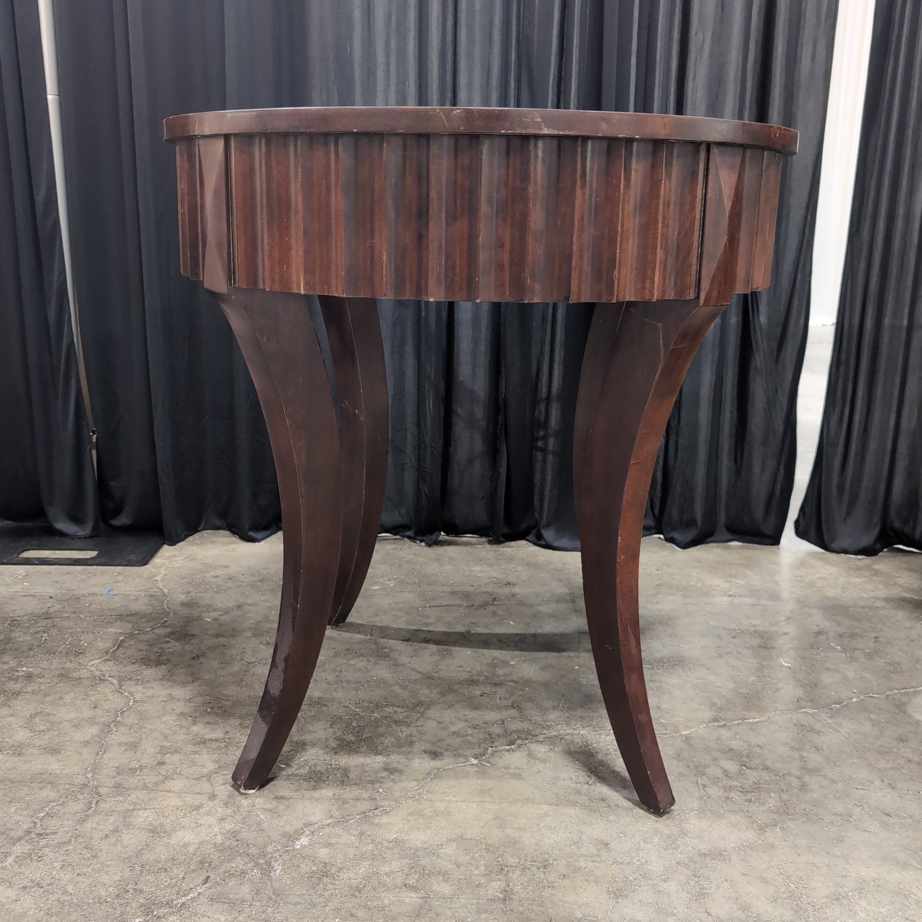 Empire Style Round Wood Dining Table