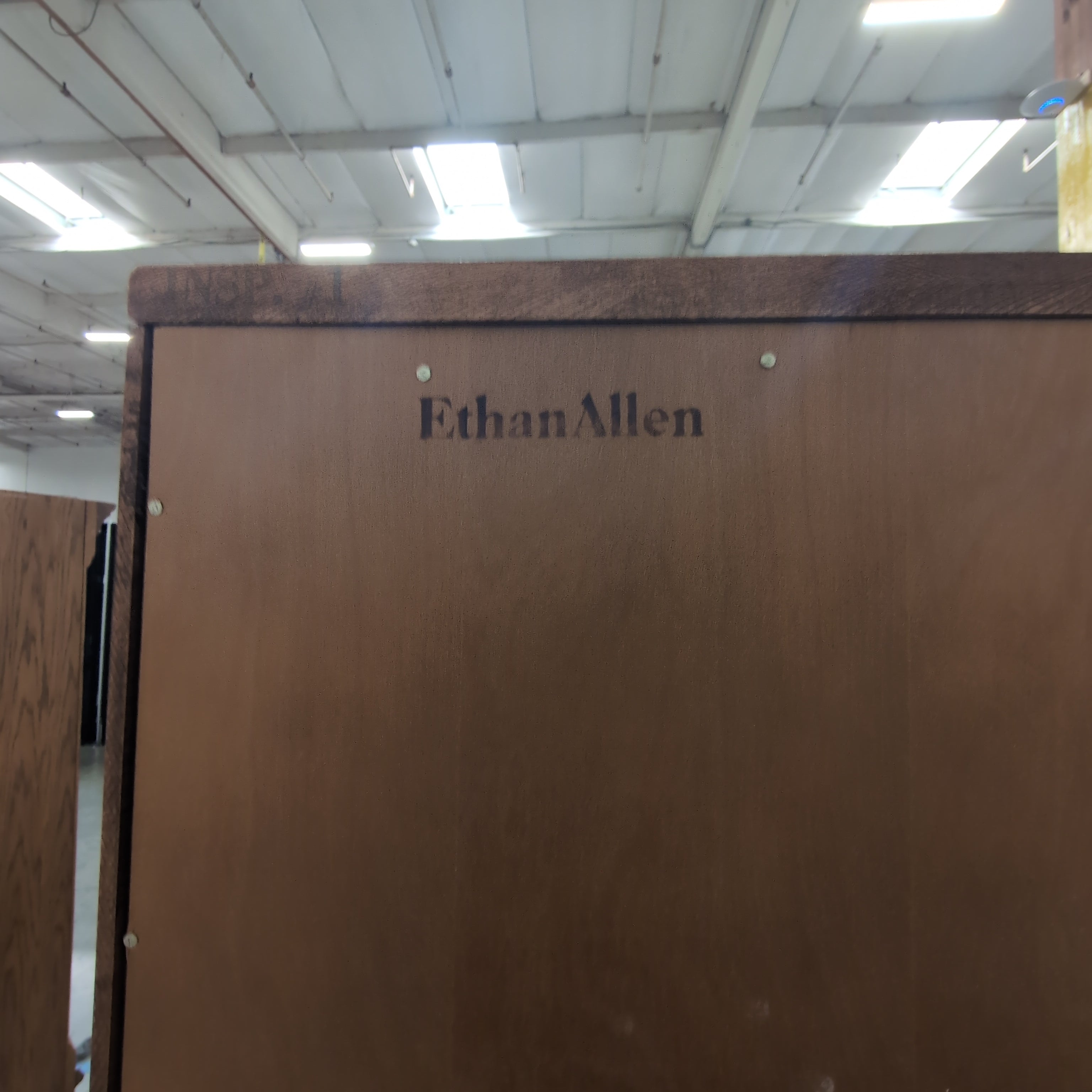 Ethan Allen Heirloom Nutmeg Maple Cabinet with Hutch