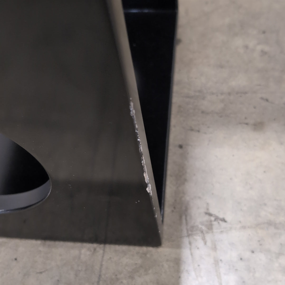Matte Black Square Speaker Grille with Circular Cutout