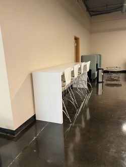 Pub Height Table White