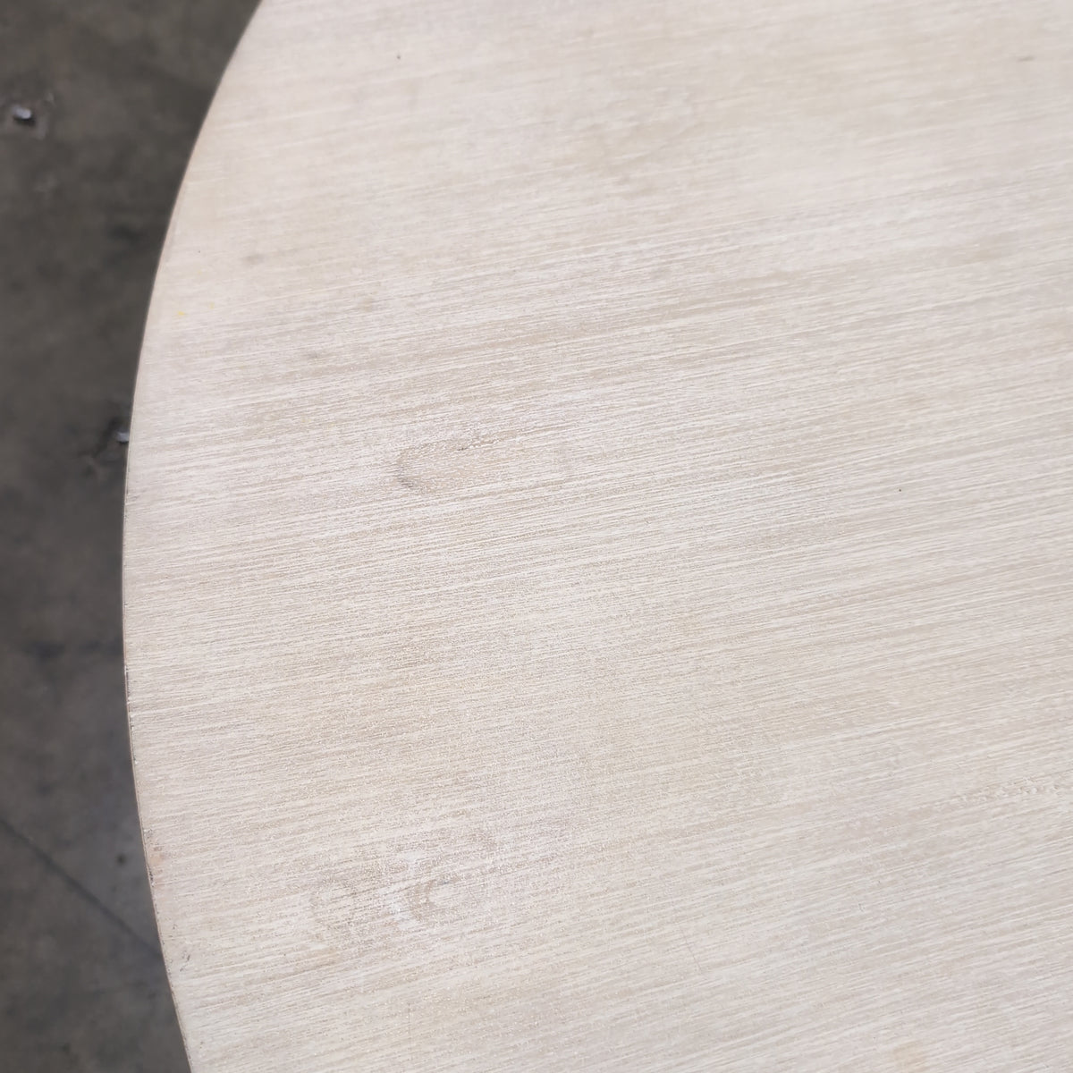 Round Two-Tier Coffee Table with Black Metal Frame