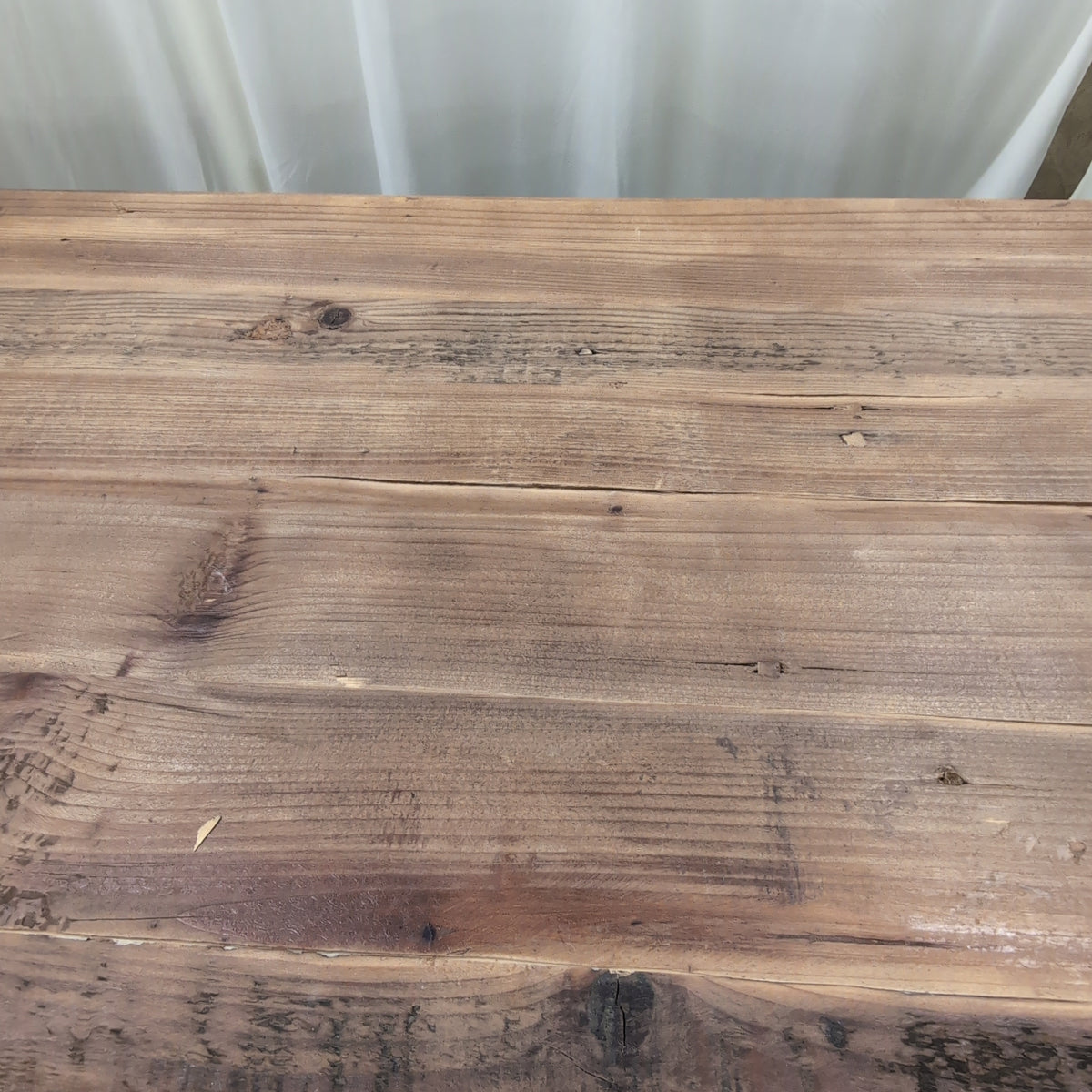 Rustic Wood TV Stand with Hairpin Legs