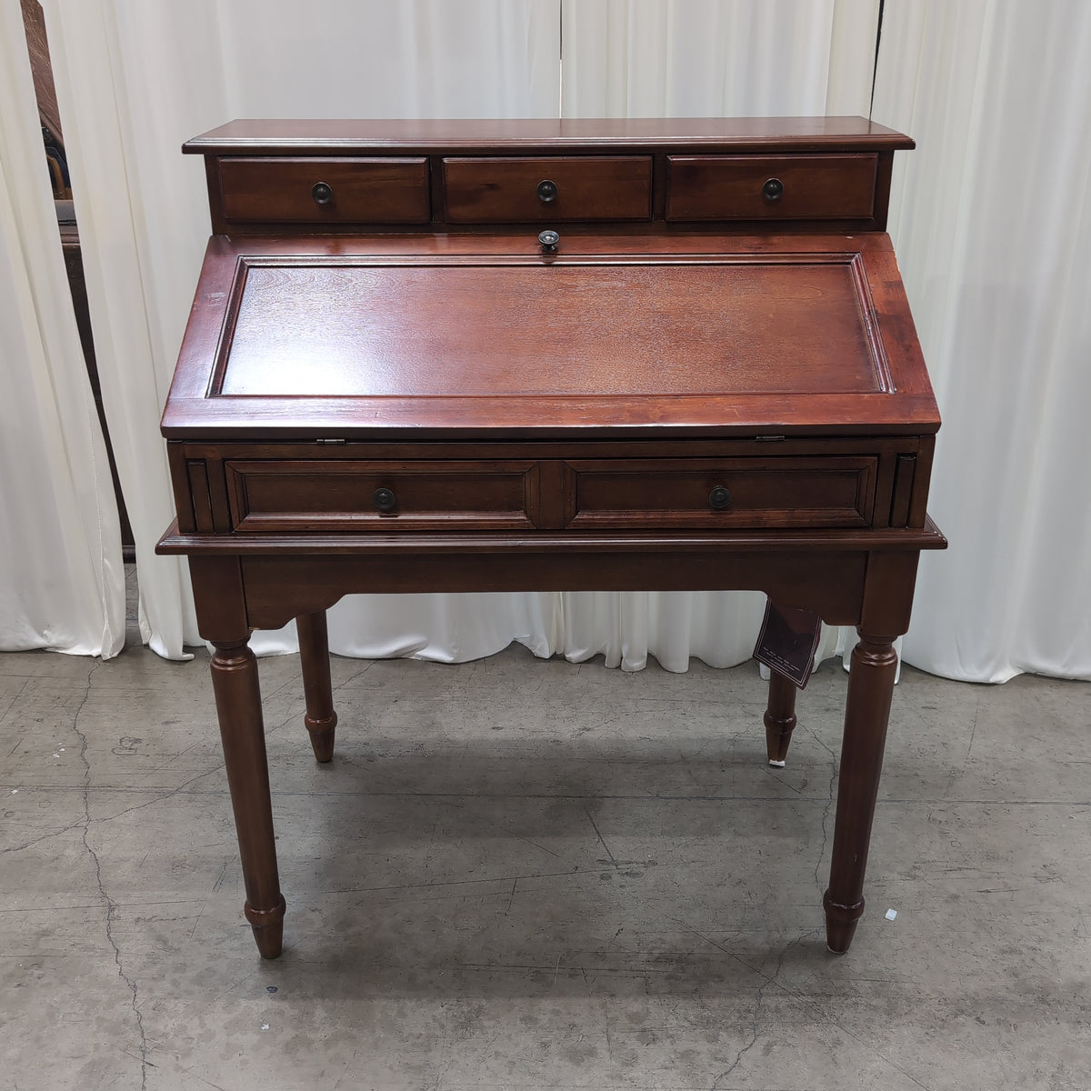 Coaster Fine Furniture Dark Cherry Secretary Desk with Turned Legs