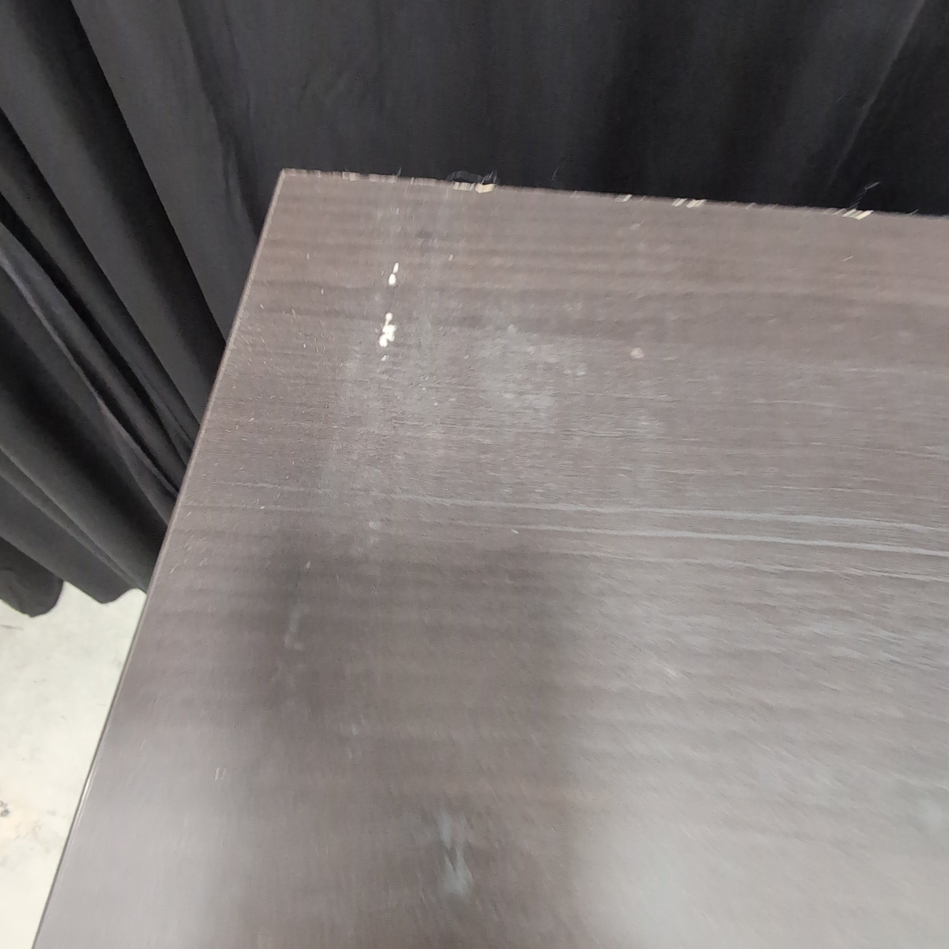 Dark Brown Two-Drawer TV Stand with Open Shelves