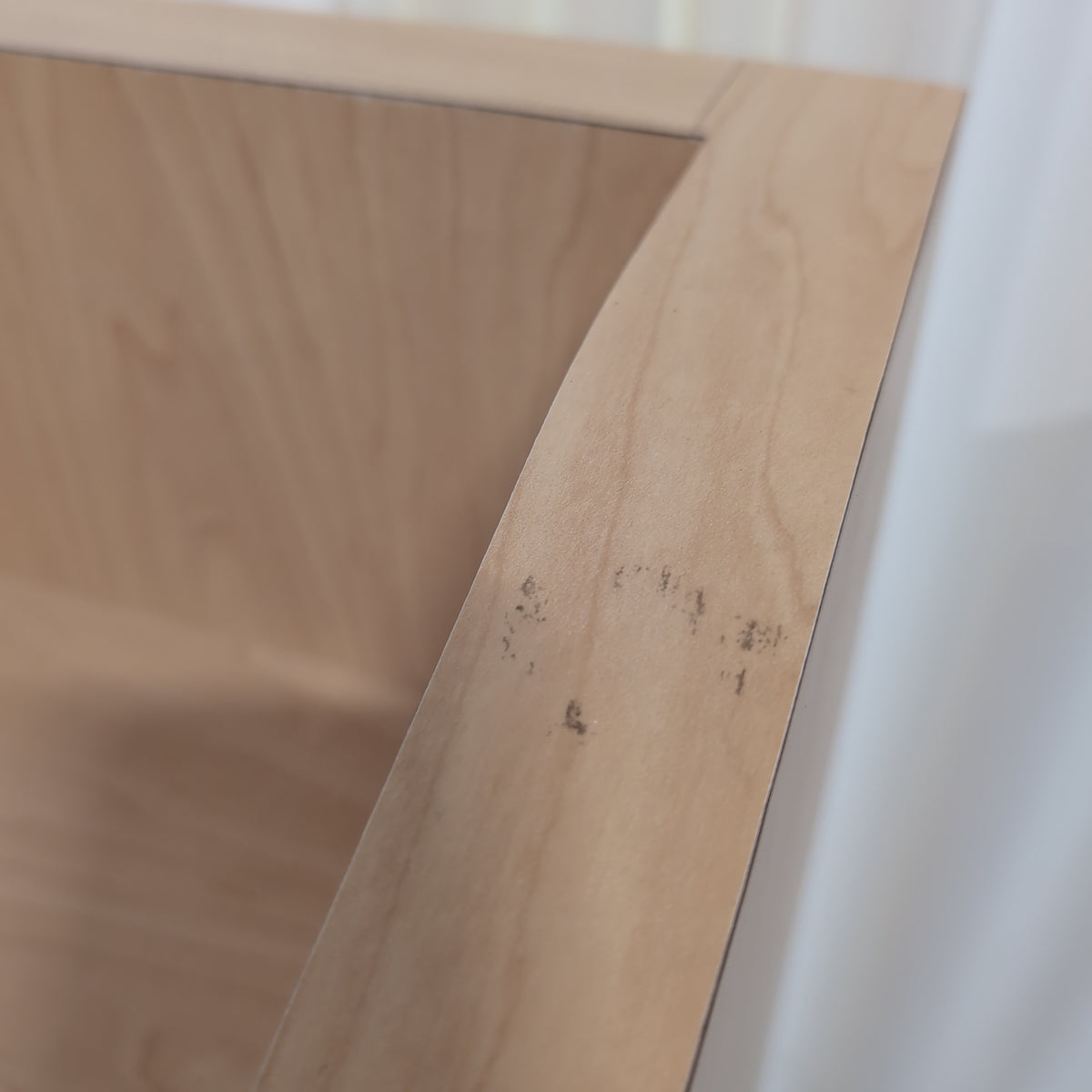 Light Wood Lectern with Storage Shelves