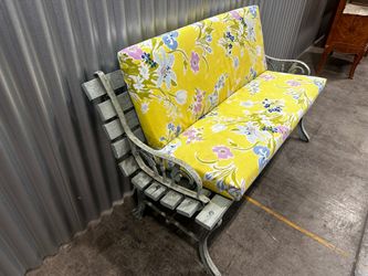 Exterior Garden / Entry Way Bench with custom cushions