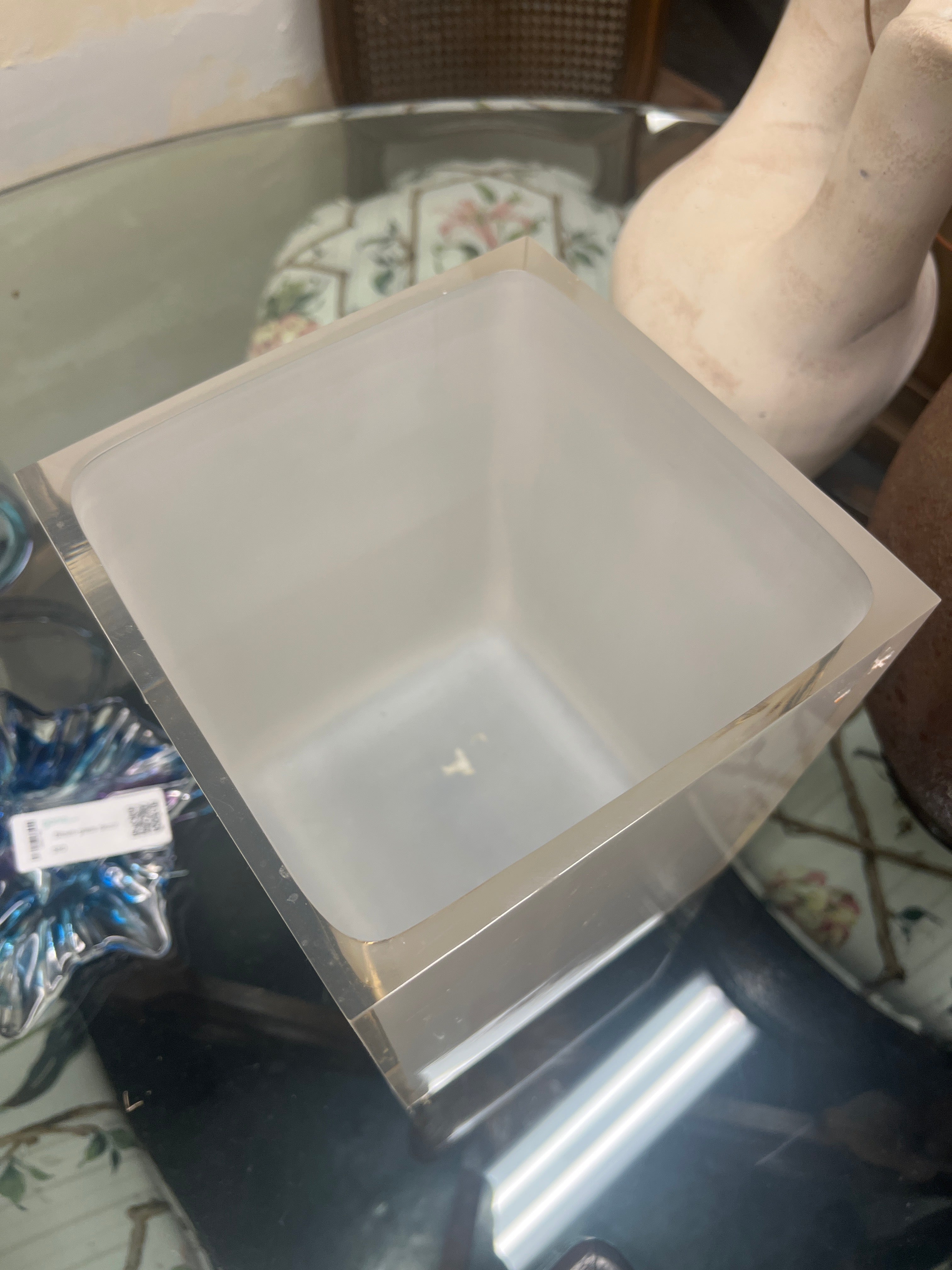 Acrylic Trash Can